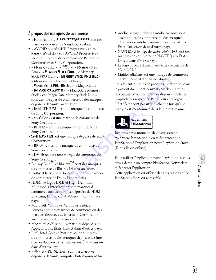 Sony Handycam HDR-CX250 Owner'S Manual Download Page 93