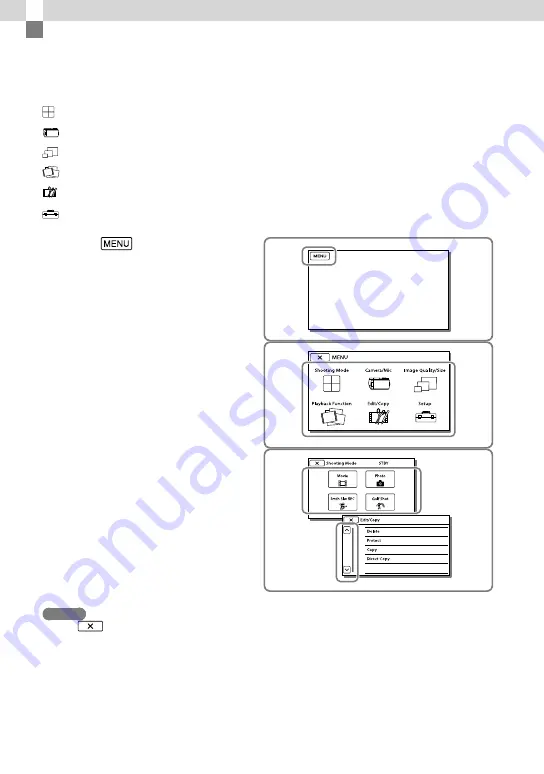 Sony Handycam HDR-CX250E Operating Manual Download Page 66