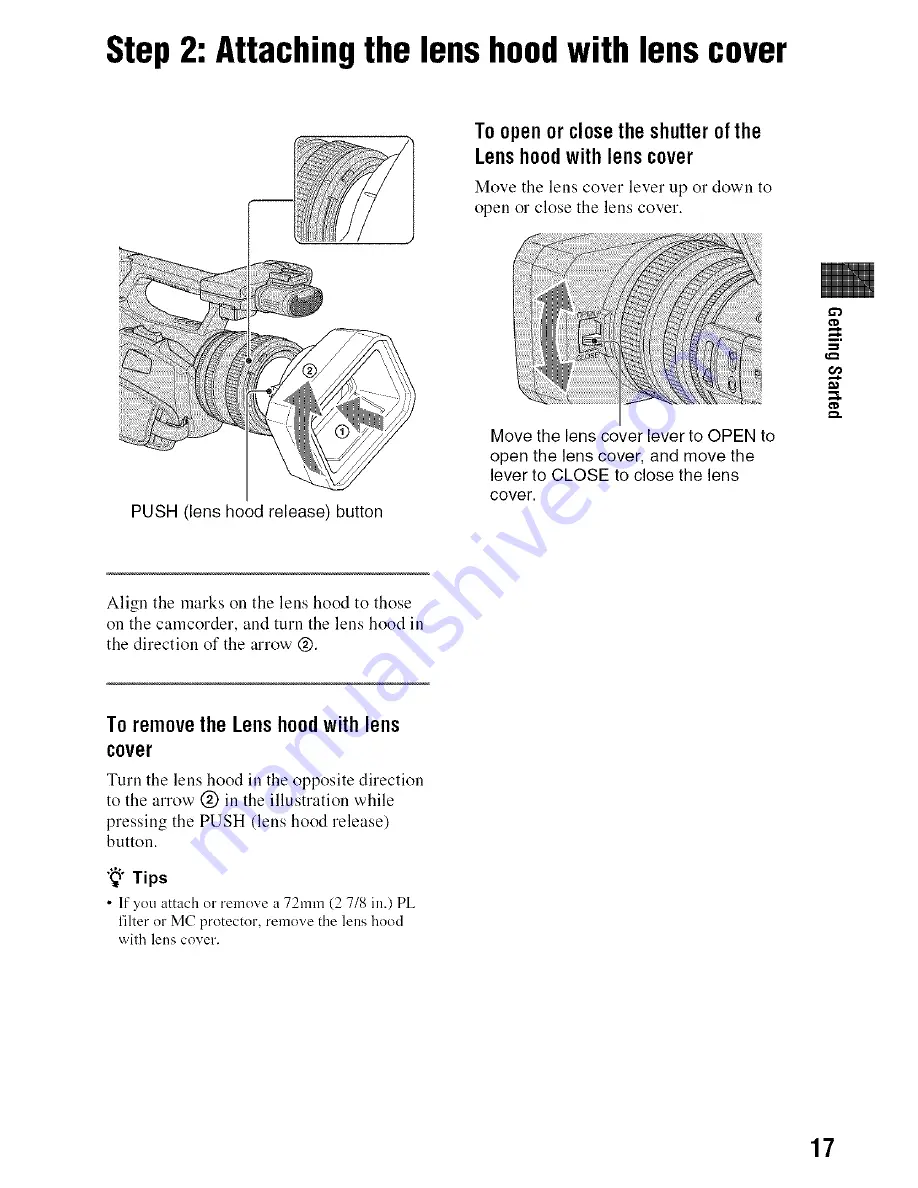 Sony Handycam HDR-FX1000 Скачать руководство пользователя страница 17