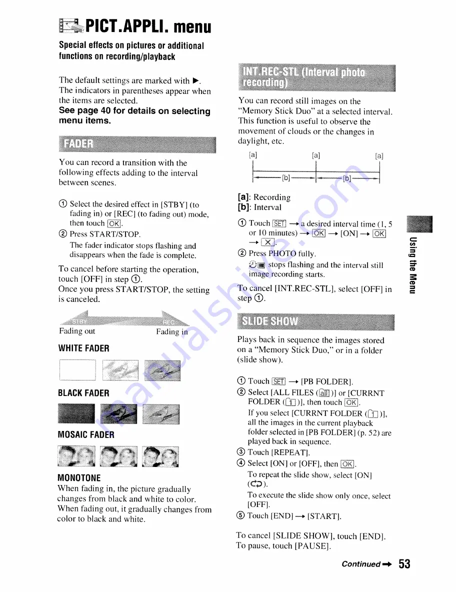 Sony Handycam HDR-HC5 Operating Manual Download Page 53