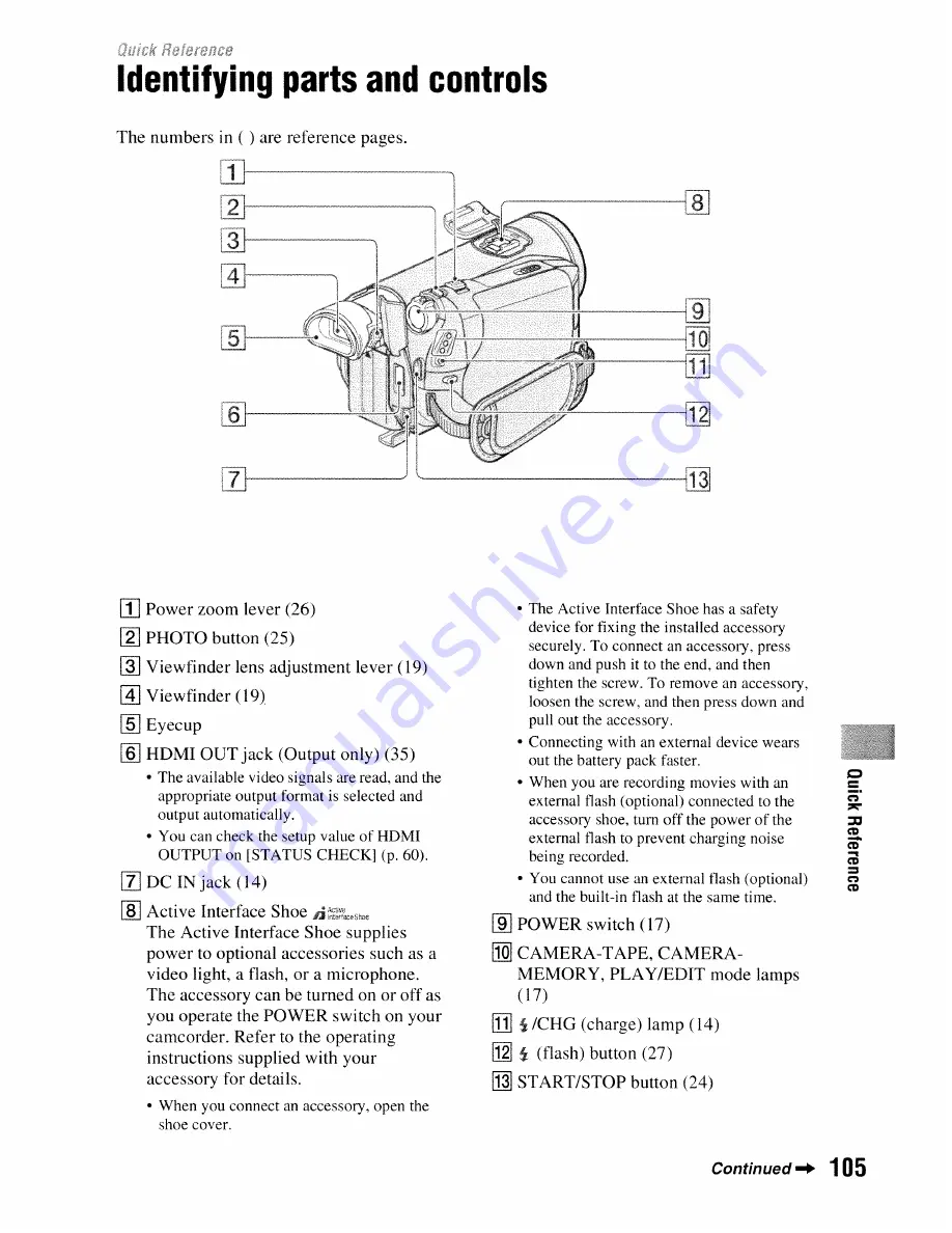 Sony Handycam HDR-HC5 Скачать руководство пользователя страница 105