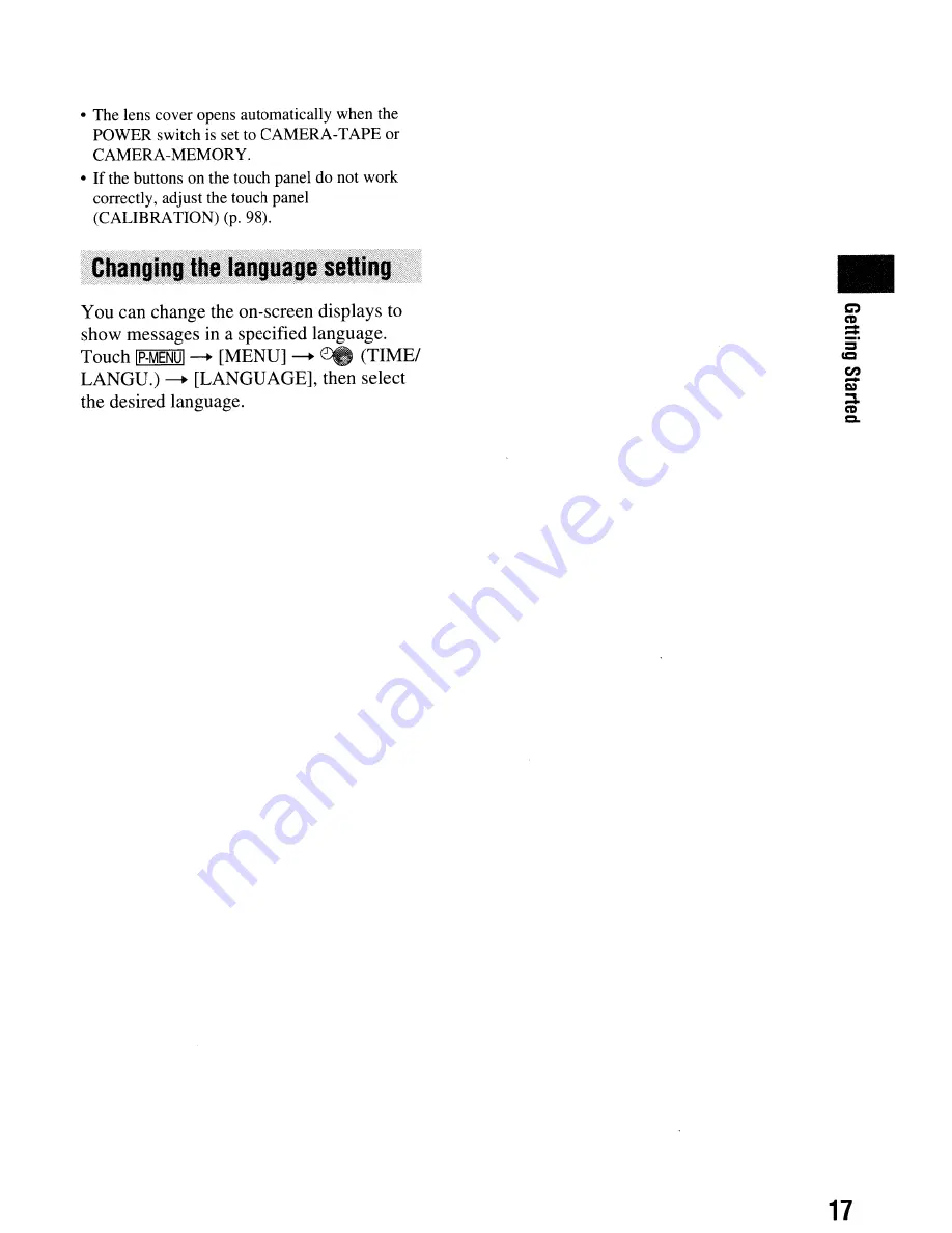 Sony Handycam HDR-HC9 Operating Manual Download Page 17