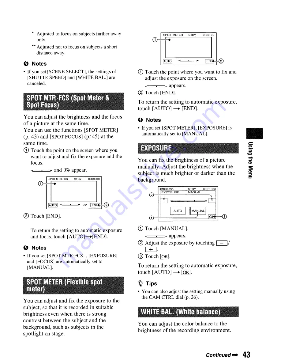 Sony Handycam HDR-HC9 Operating Manual Download Page 43