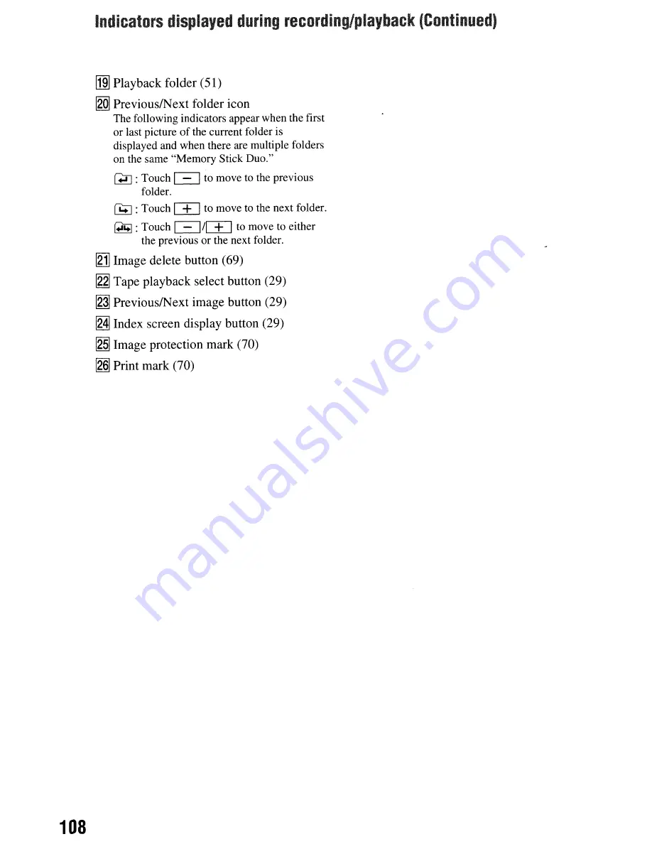 Sony Handycam HDR-HC9 Operating Manual Download Page 108