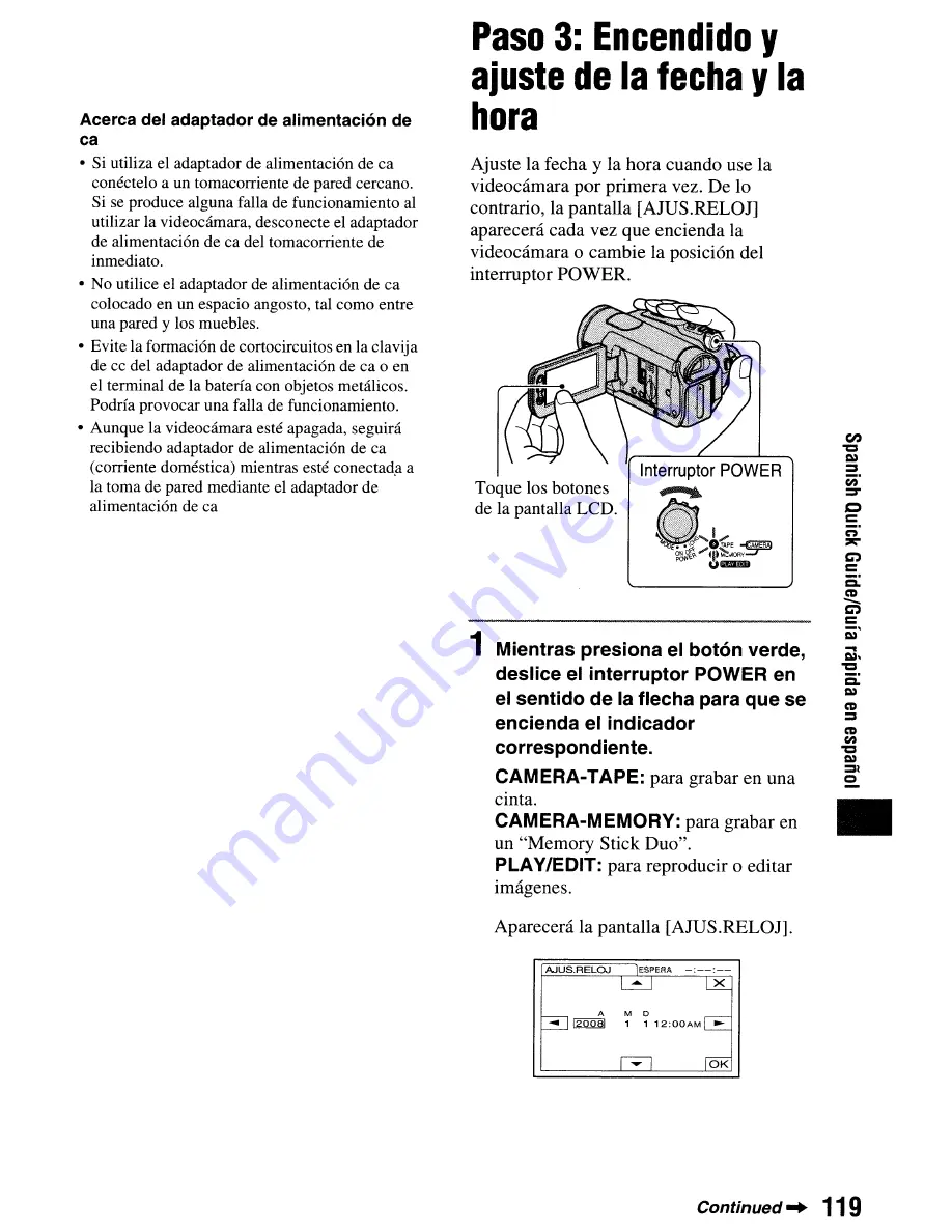 Sony Handycam HDR-HC9 Operating Manual Download Page 119