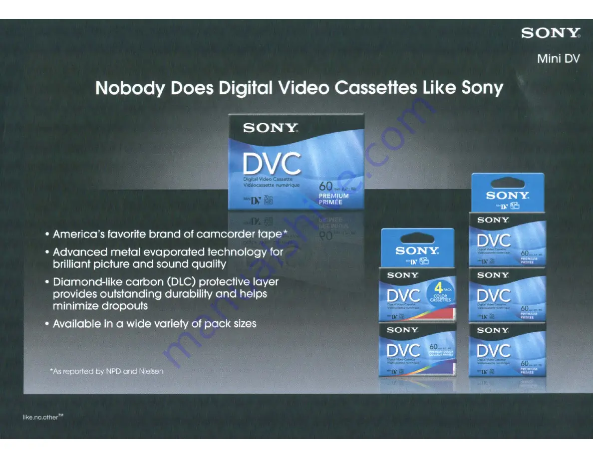 Sony Handycam HDR-HC9 Operating Manual Download Page 134