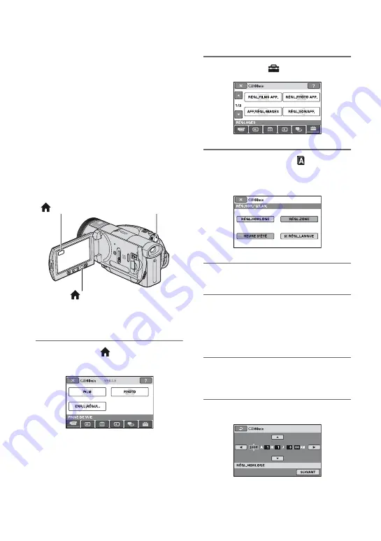 Sony Handycam HDR-SR1 (French) Mode D'Emploi Download Page 32