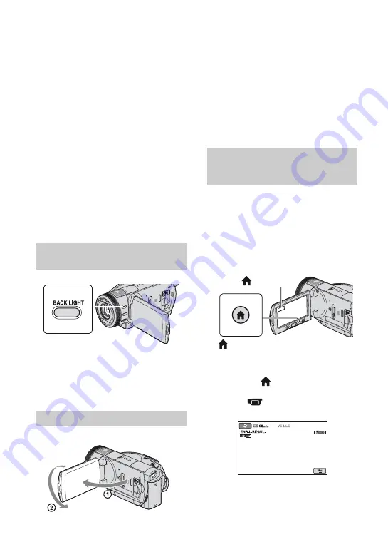 Sony Handycam HDR-SR1 (French) Mode D'Emploi Download Page 40