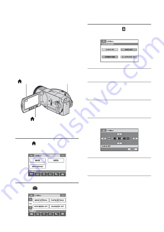 Sony Handycam HDR-SR1E Operating Manual Download Page 30