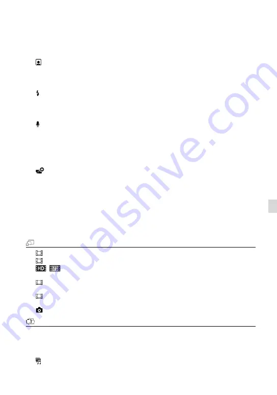 Sony Handycam HDR-TD20V Operating Manual Download Page 73