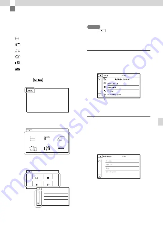 Sony Handycam HDR-TD30 Operating Manual Download Page 55