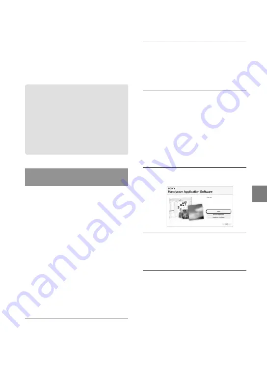 Sony Handycam HDR-TG5E Operating Manual Download Page 25