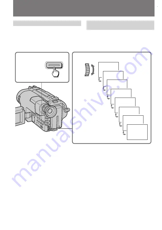 Sony HANDYCAM VISION CCD-TRV64E Operating Instructions Manual Download Page 42