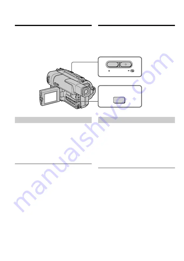 Sony Handycam Vision CCD-TRV66E Operating Instructions Manual Download Page 30