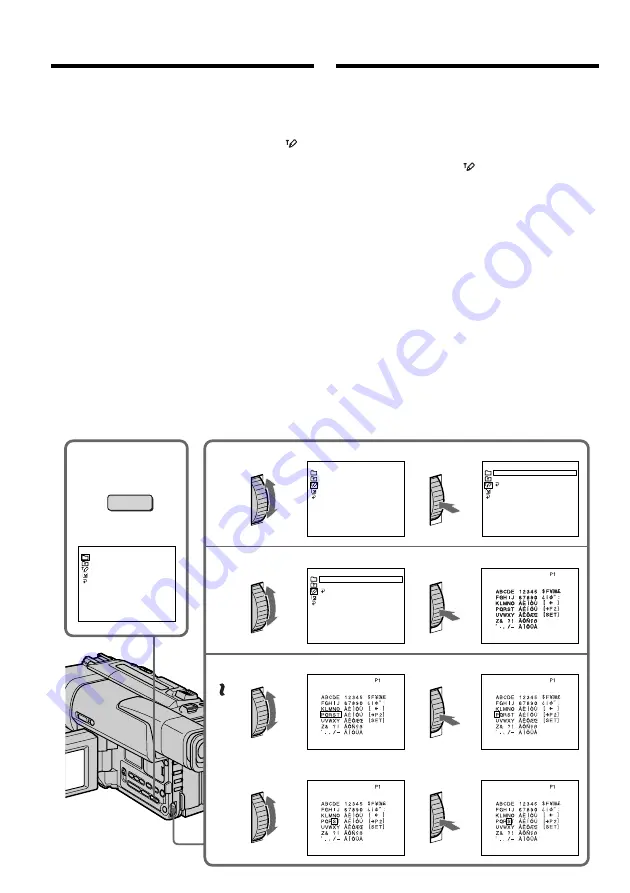 Sony Handycam Vision CCD-TRV66E Operating Instructions Manual Download Page 60