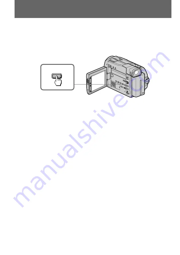 Sony Handycam Vision DCR-TRV9 Operating Instructions Manual Download Page 22