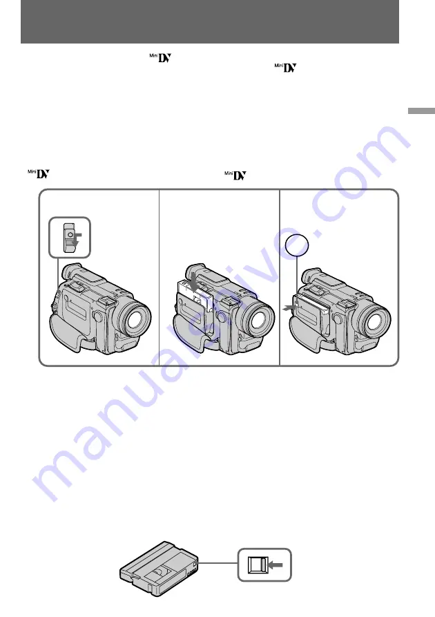 Sony Handycam Vision  DCR-TRV900E Operating Instructions Manual Download Page 13