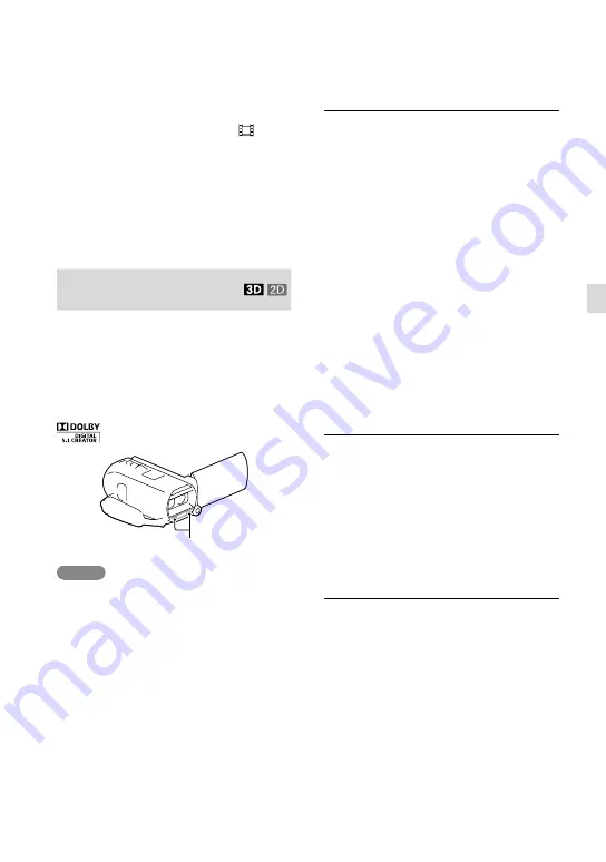 Sony HandycamHDR-TD20 Operating Manual Download Page 55