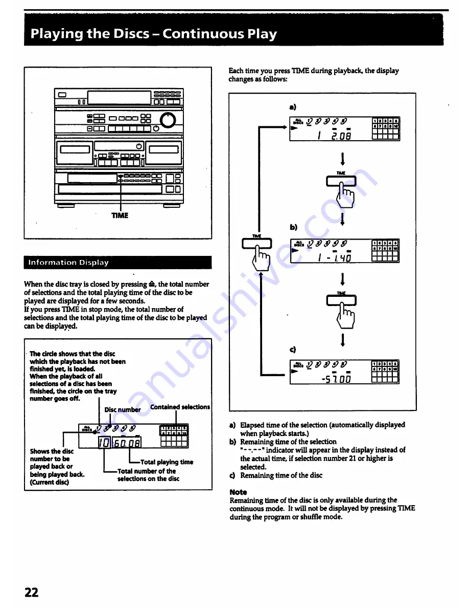 Sony HCD-541 Primary Скачать руководство пользователя страница 22