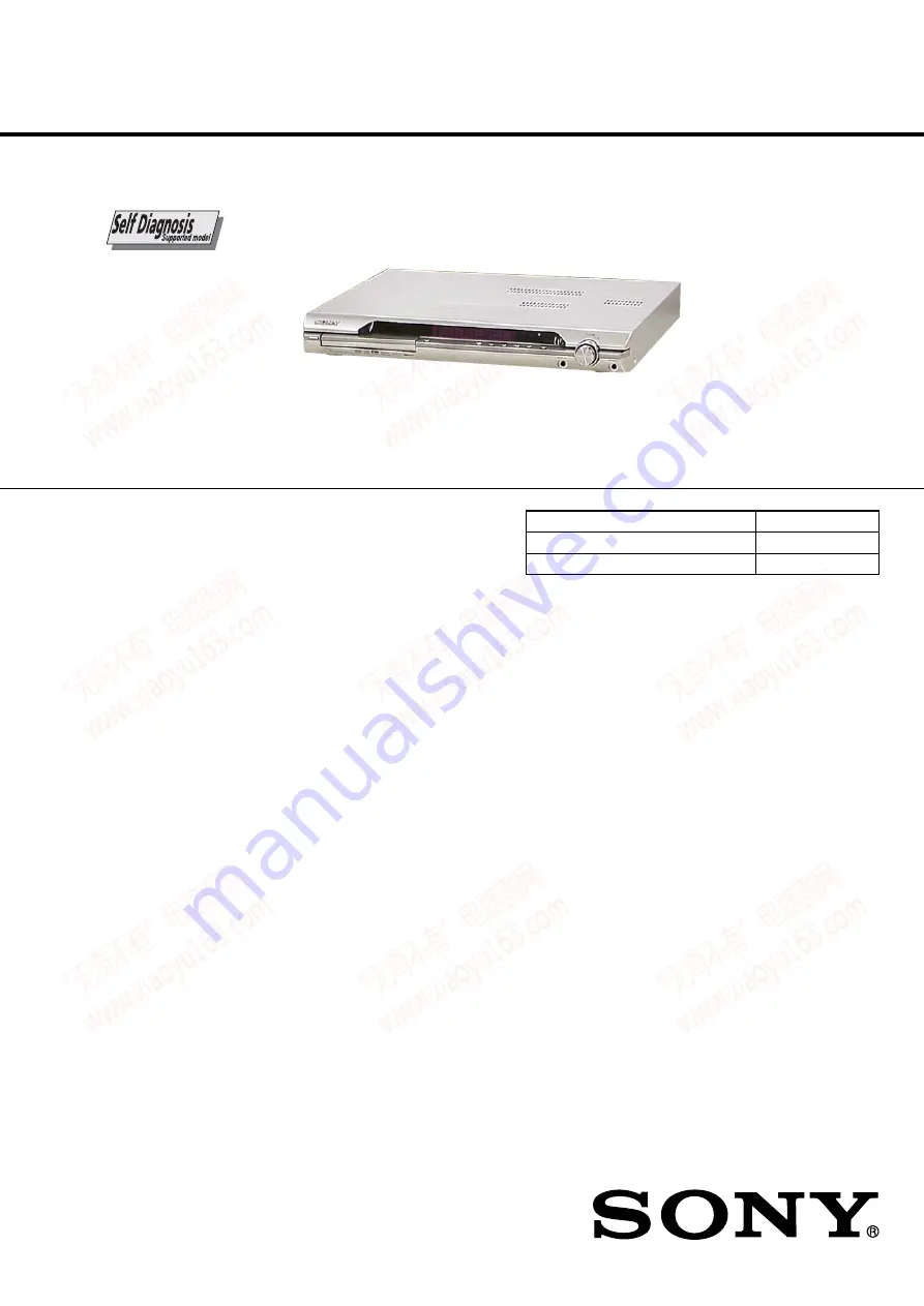 Sony HCD-DZ111 Servise Manual Download Page 1