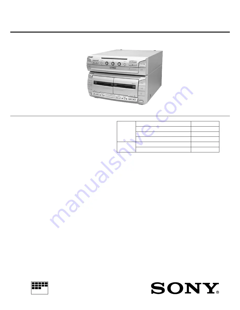 Sony HCD-V5500 Service Manual Download Page 1