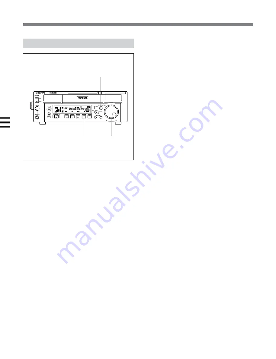 Sony HDCAM J-H1 Скачать руководство пользователя страница 28