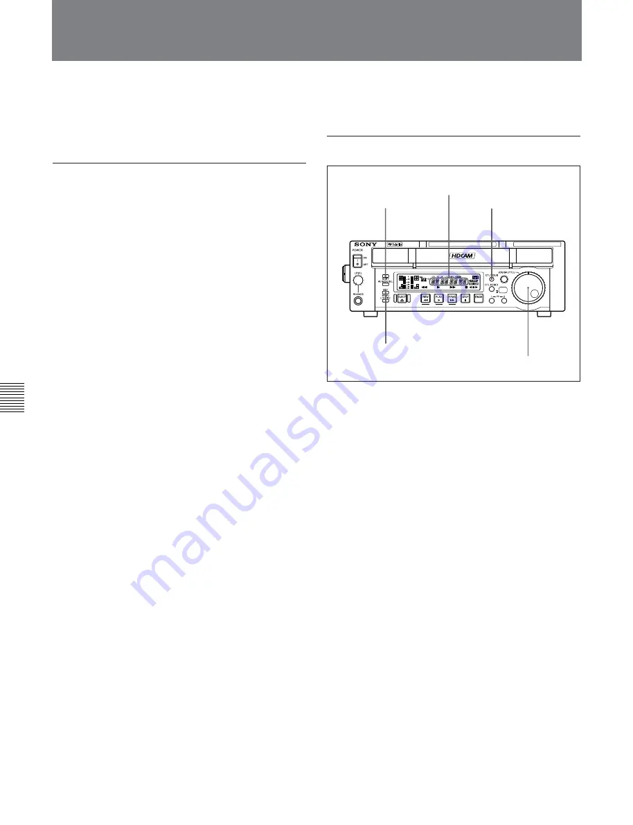 Sony HDCAM J-H1 Скачать руководство пользователя страница 104