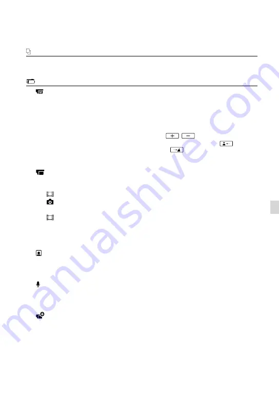 Sony HDR-CX190 Operating Manual Download Page 61