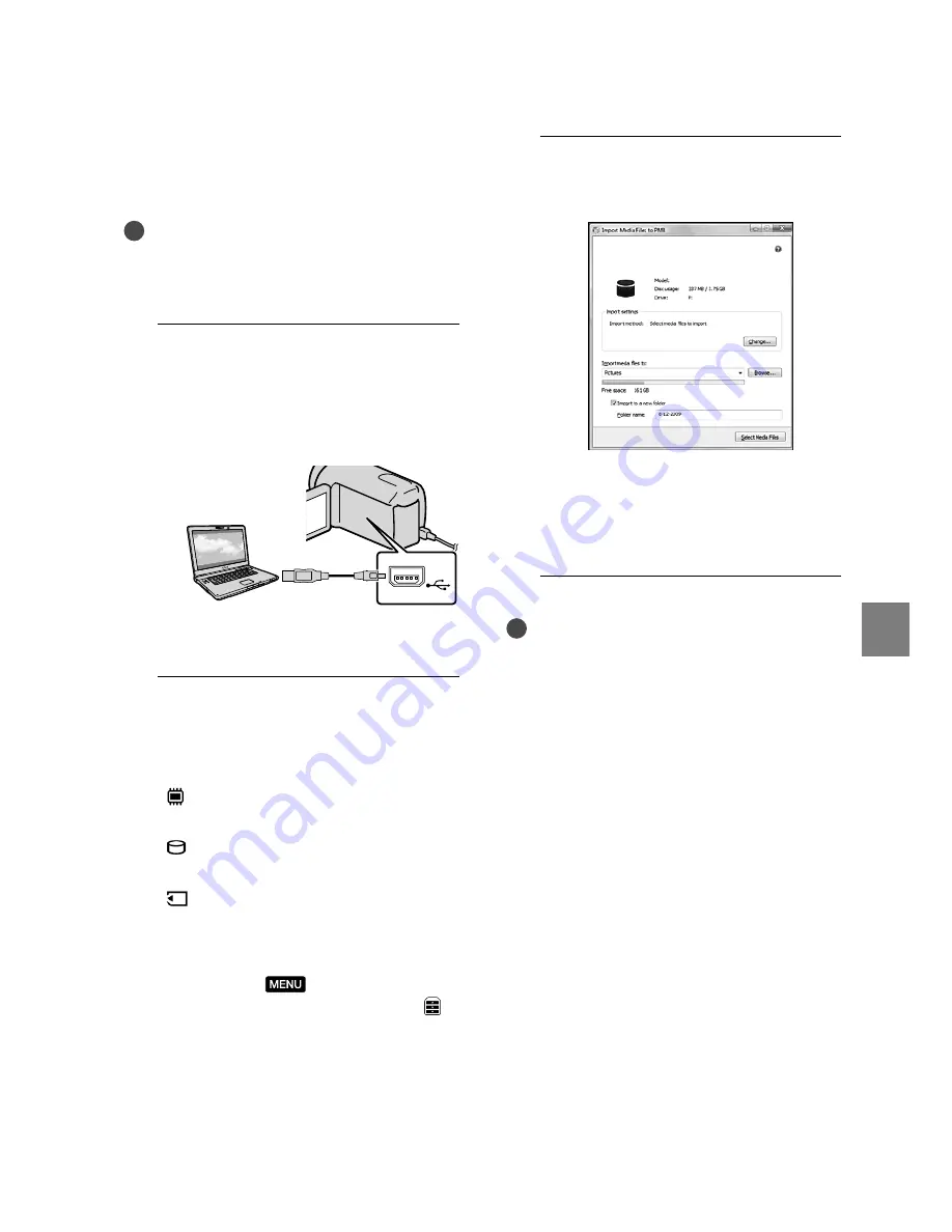 Sony HDR-CX550V Operating Manual Download Page 45