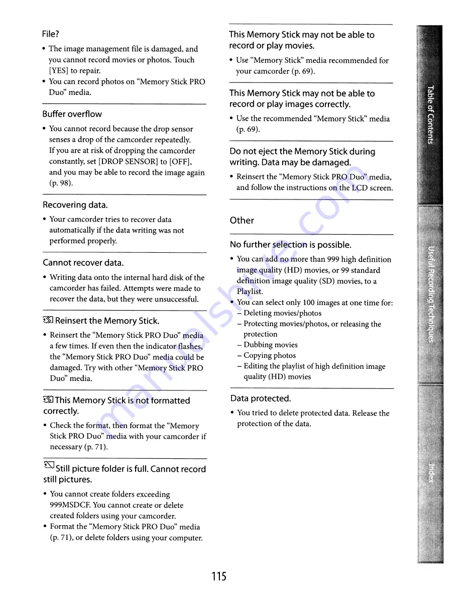 Sony HDR-XR1 00 Operating Manual Download Page 181