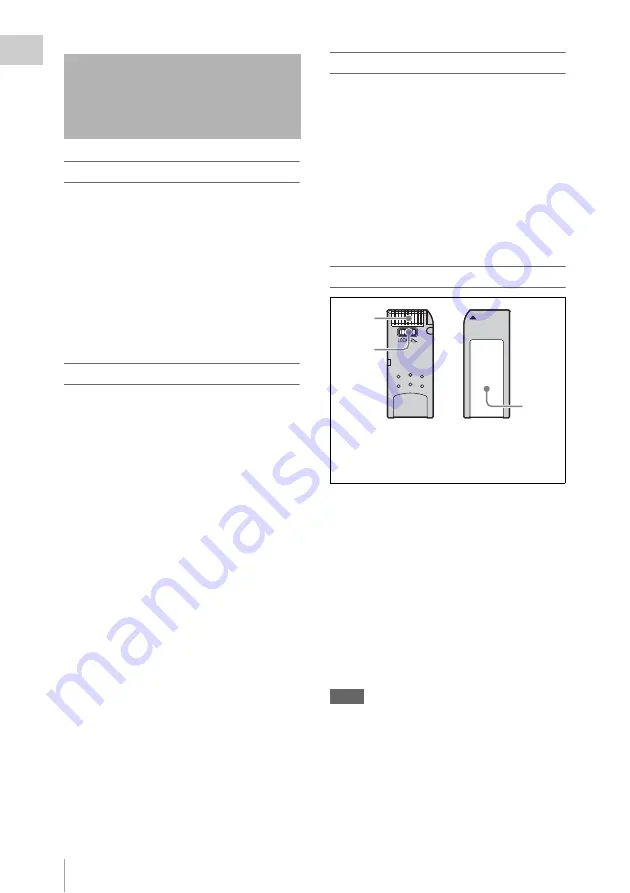 Sony HDW-650 Operation Manual Download Page 170