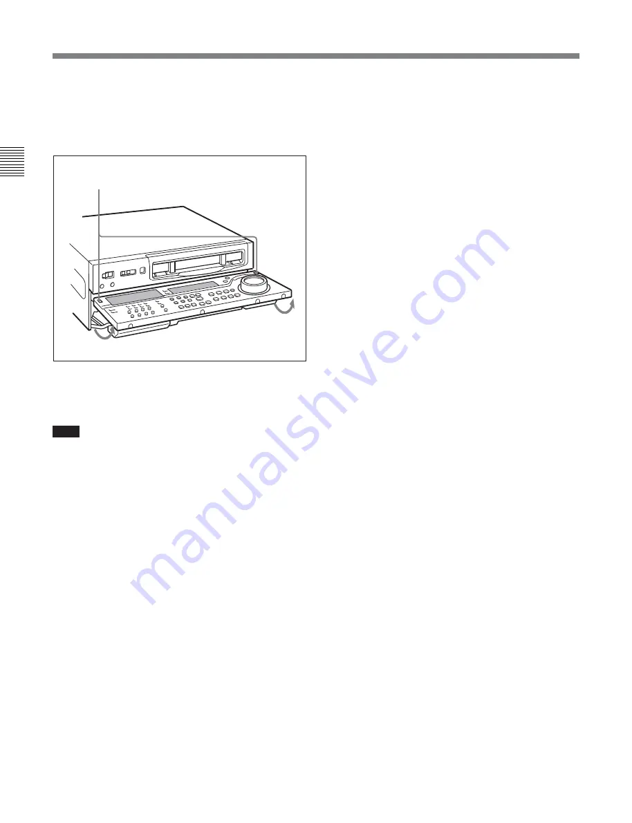 Sony HDW-S2000 Operation Manual Download Page 12