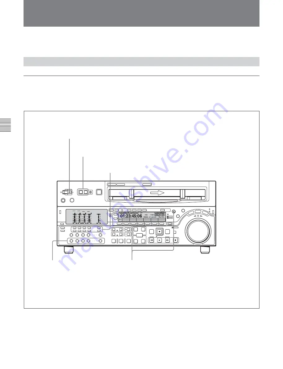 Sony HDW-S2000 Operation Manual Download Page 48