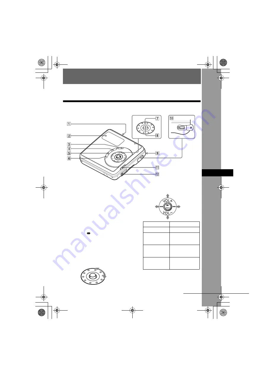 Sony Hi-MD WALKMAN MZ-DH710 Operating Instructions Manual Download Page 11