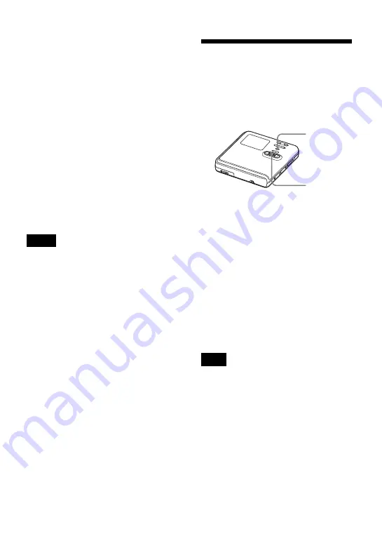 Sony Hi-MD Walkman MZ-RH10 Operating Instructions Manual Download Page 59