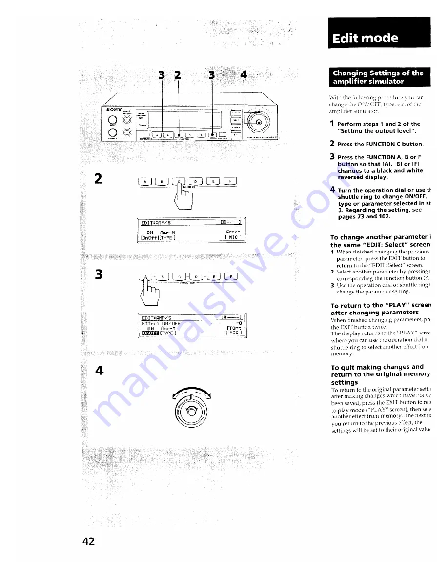 Sony HR-GP5 Operating Instructions Manual Download Page 43