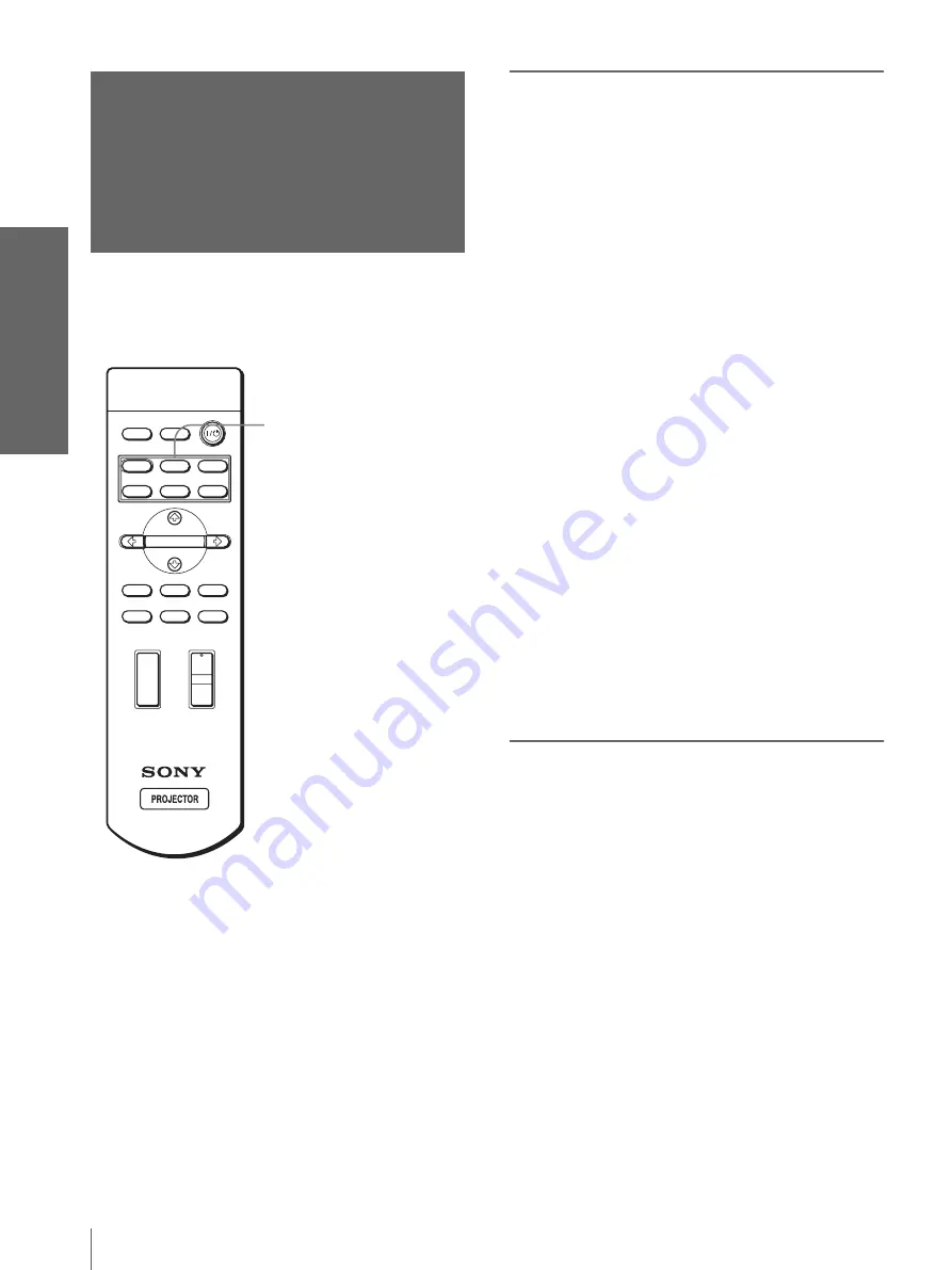 Sony HS10 - VPL WXGA LCD Projector Operating Instructions Manual Download Page 90