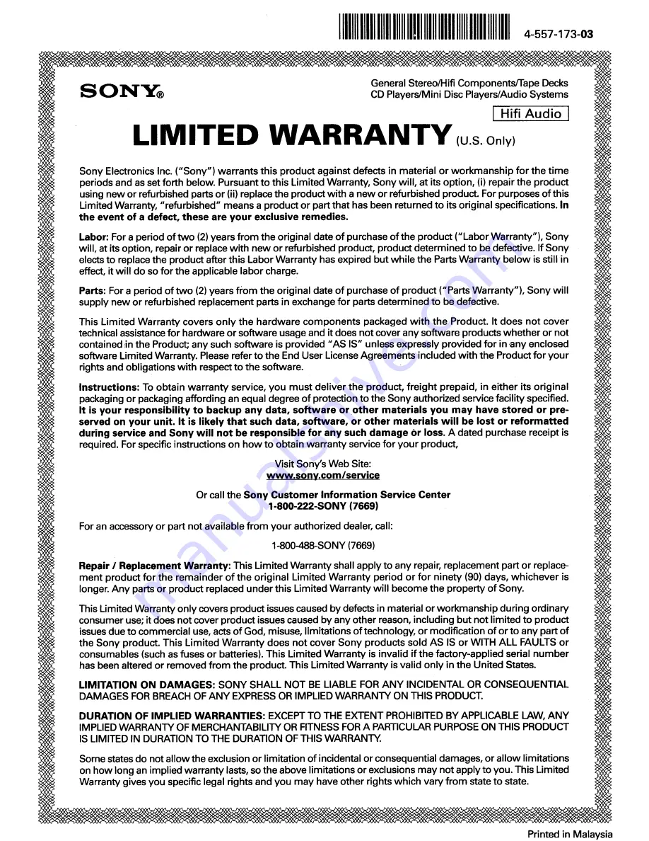 Sony HT-SF470 Operating Instructions Manual Download Page 80