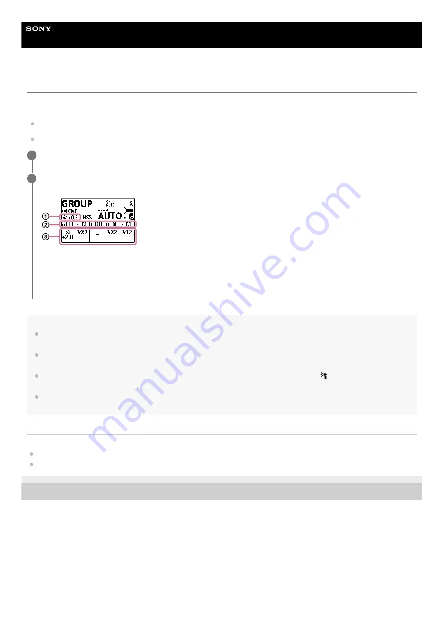 Sony HVL-F46RM Help Manual Download Page 50