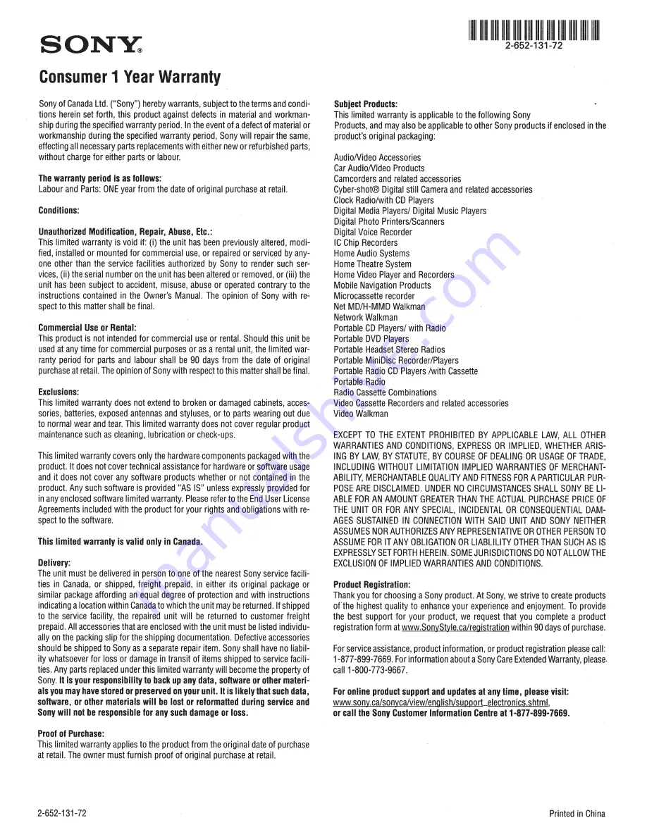 Sony HVL-RL1 Operating Instructions Manual Download Page 11