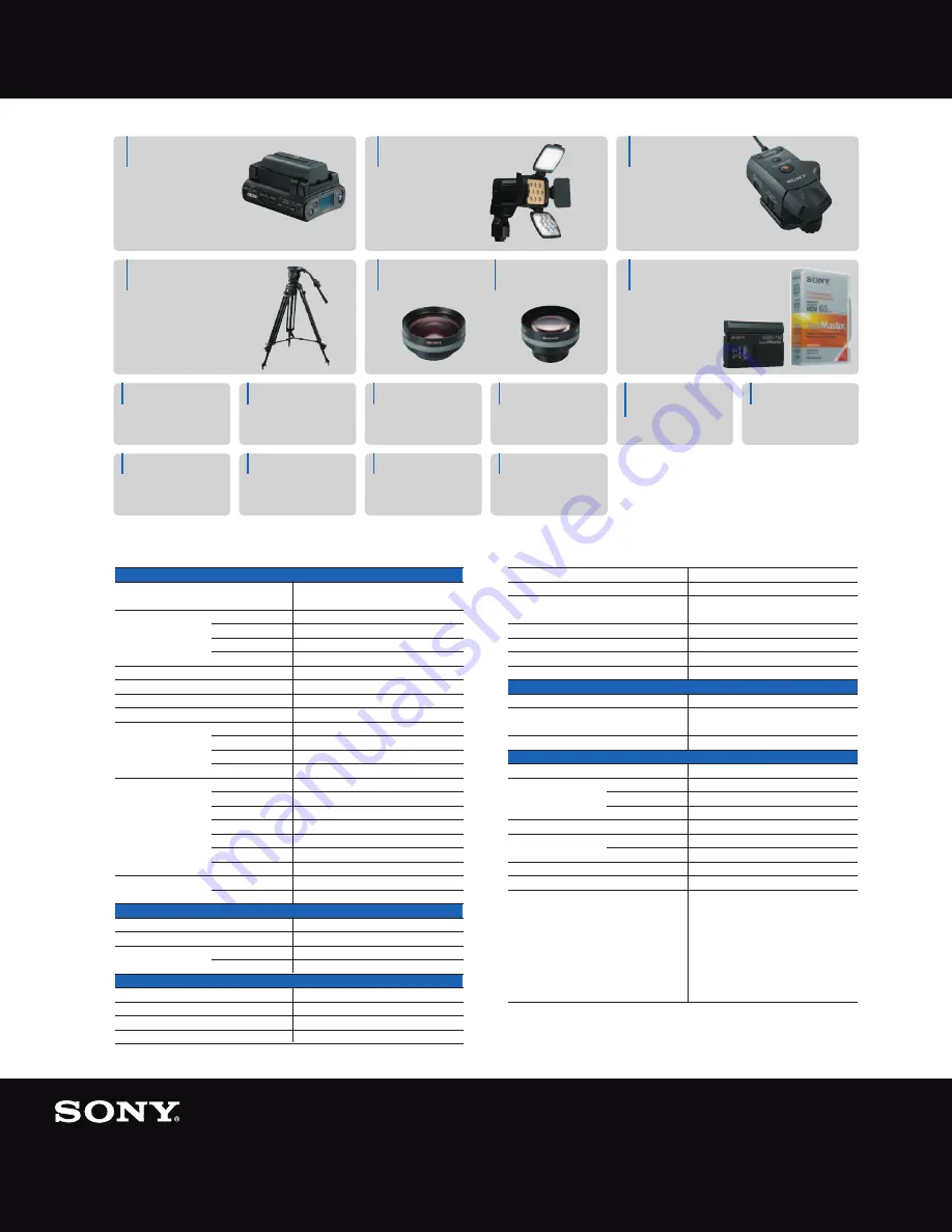 Sony HVR-HD1000U User Manual Download Page 6