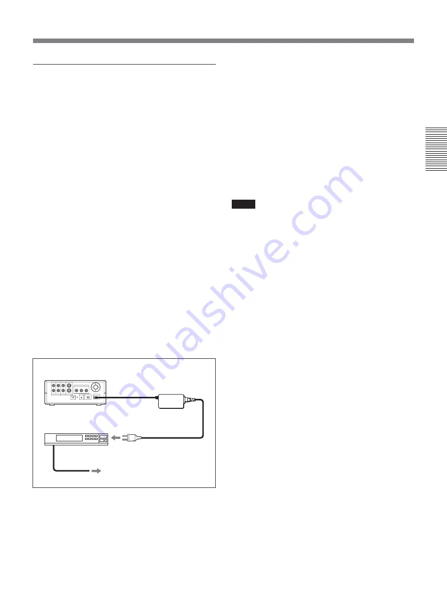 Sony HVR M15U - Professional Video Cassete recorder/player Operating Instructions Manual Download Page 31