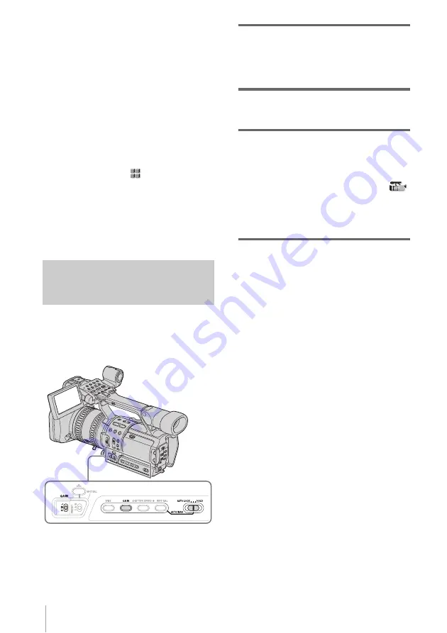 Sony HVR-Z1E Operating Instructions Manual Download Page 30