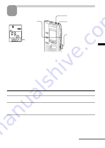 Sony ICD-BP150 - Ic Recorder Operating Instructions Manual Download Page 17