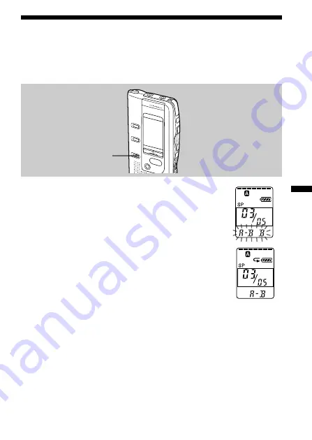 Sony ICD-BP150 - Ic Recorder Operating Instructions Manual Download Page 23