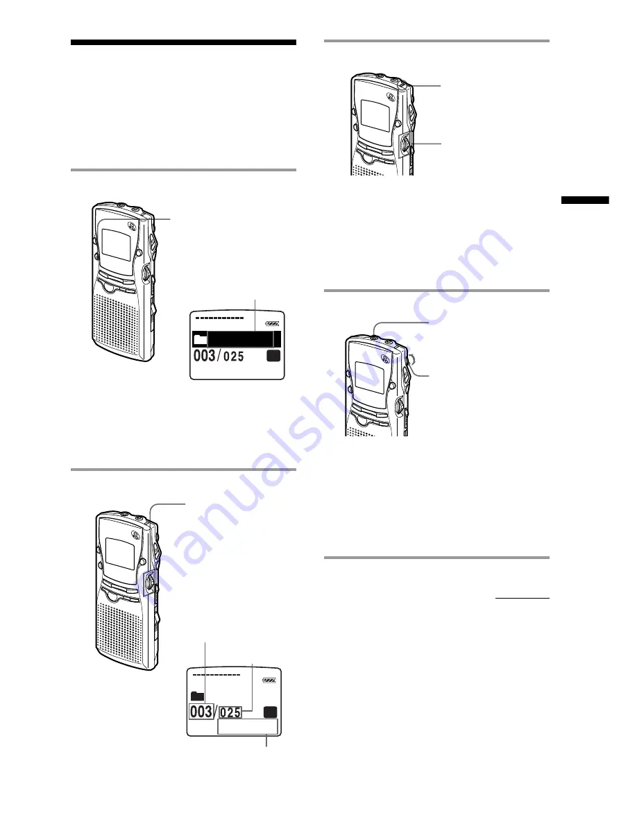 Sony ICD-MS1 - Memory Stick Ic Recorder Operating Instructions Manual Download Page 15