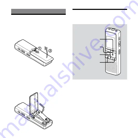 Sony ICD-P620 Quick Start Manual Download Page 5