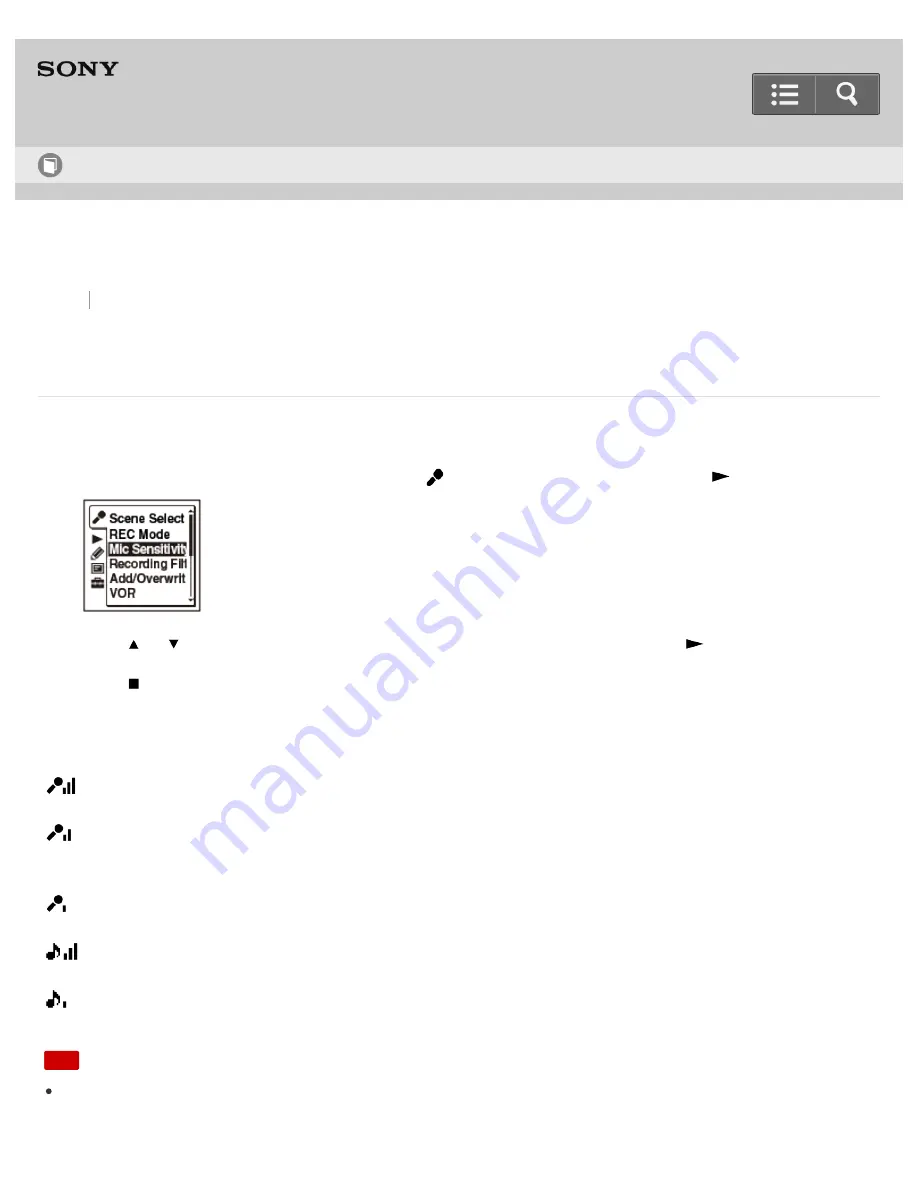 Sony ICD-PX440 Help Manual Download Page 190