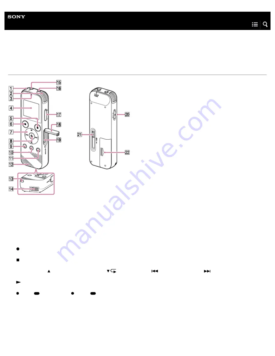 Sony ICD-PX470 Скачать руководство пользователя страница 14