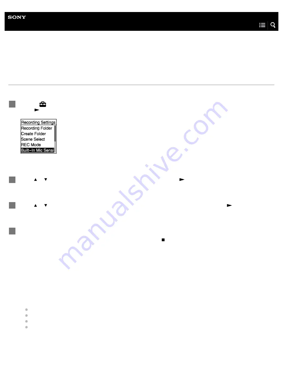 Sony ICD-PX470 Скачать руководство пользователя страница 111